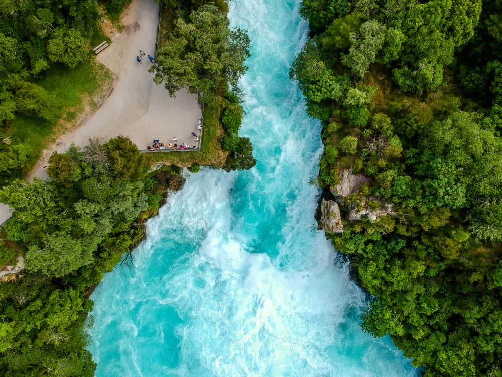 Huka Falls - most beautiful places to visit in New Zealand