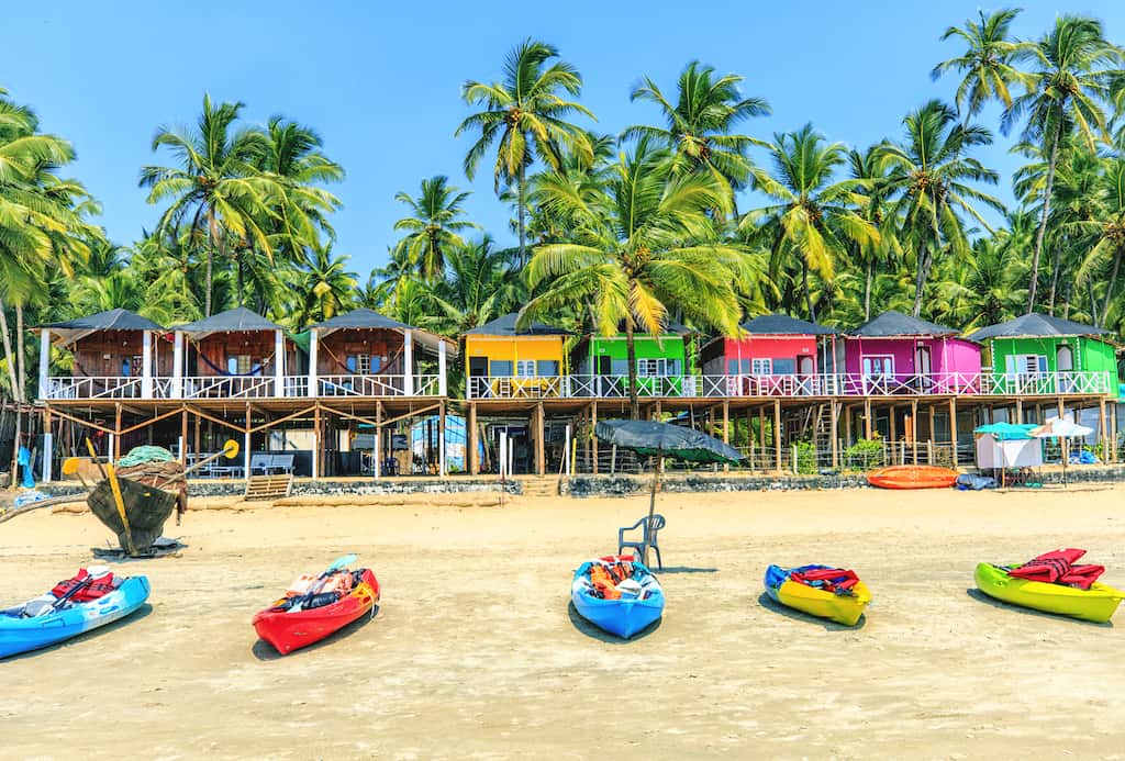 Goa beach in India