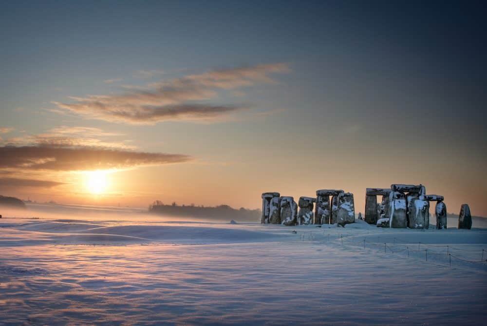 Stonehenge in the winter