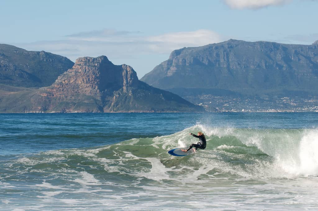 surfing in Cape Town