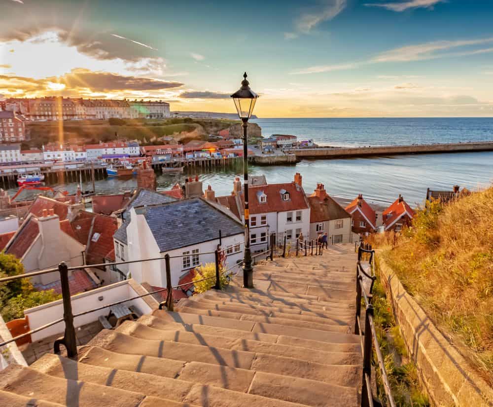 Whitby seaside town Yorkshire
