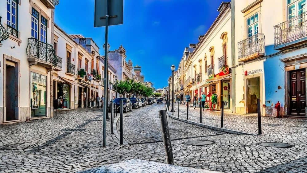 The Algarve Shopping street Portugal