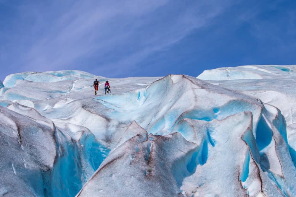 Nigardsbreen glacier - a large blue ice glacier in Norway