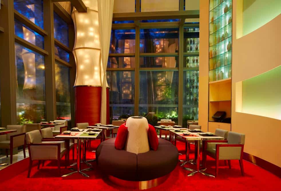 Dinning Area of Le Meridien Cyberport hotel in Hong Kong