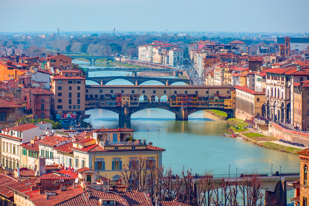 Florence River and Bridge