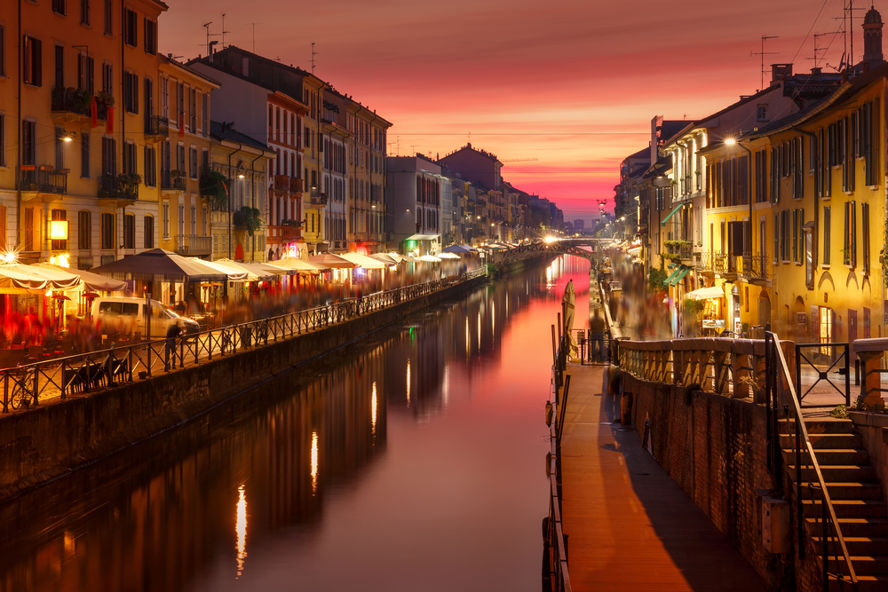 Milan City Canal