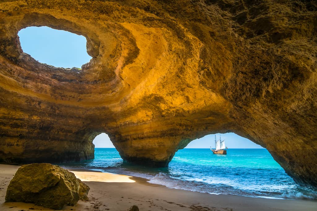 Beautiful Benagil Caves Portugal