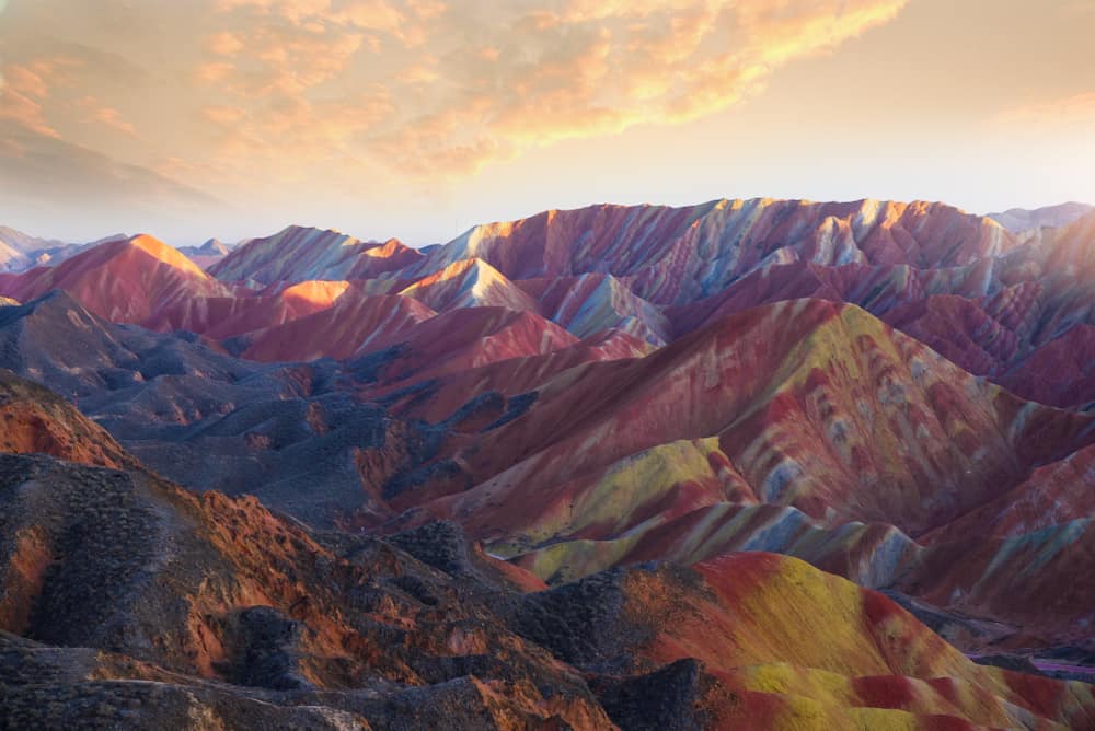 Rainbow Mountain Range Peru