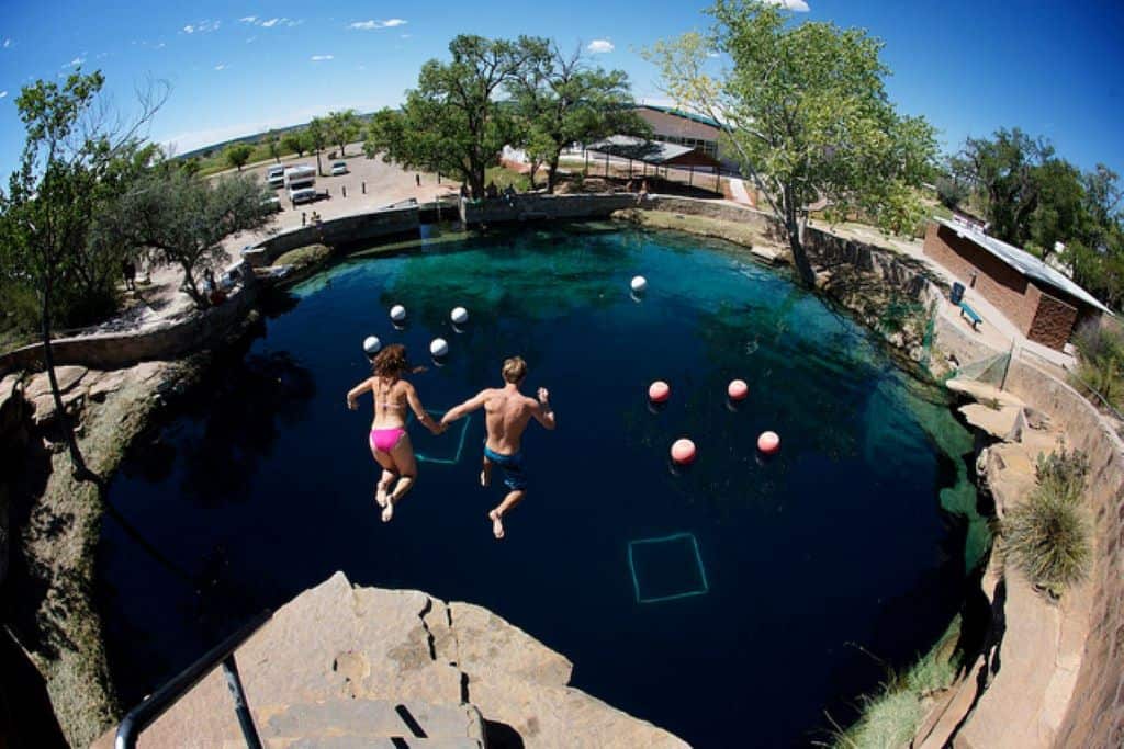 Blue Hole of Santa Rosa - one of the prettiest places to visit in New Mexico