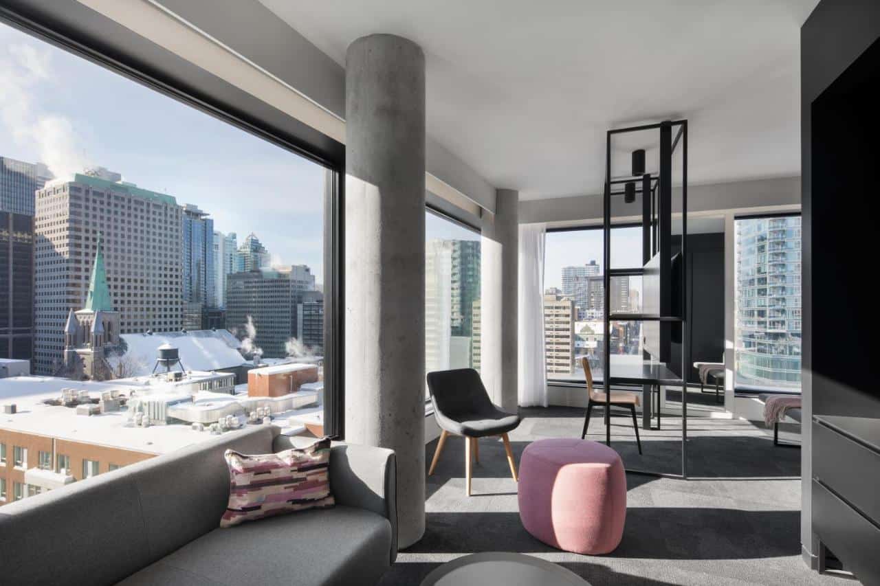 Modern High rise hotel in Montreal