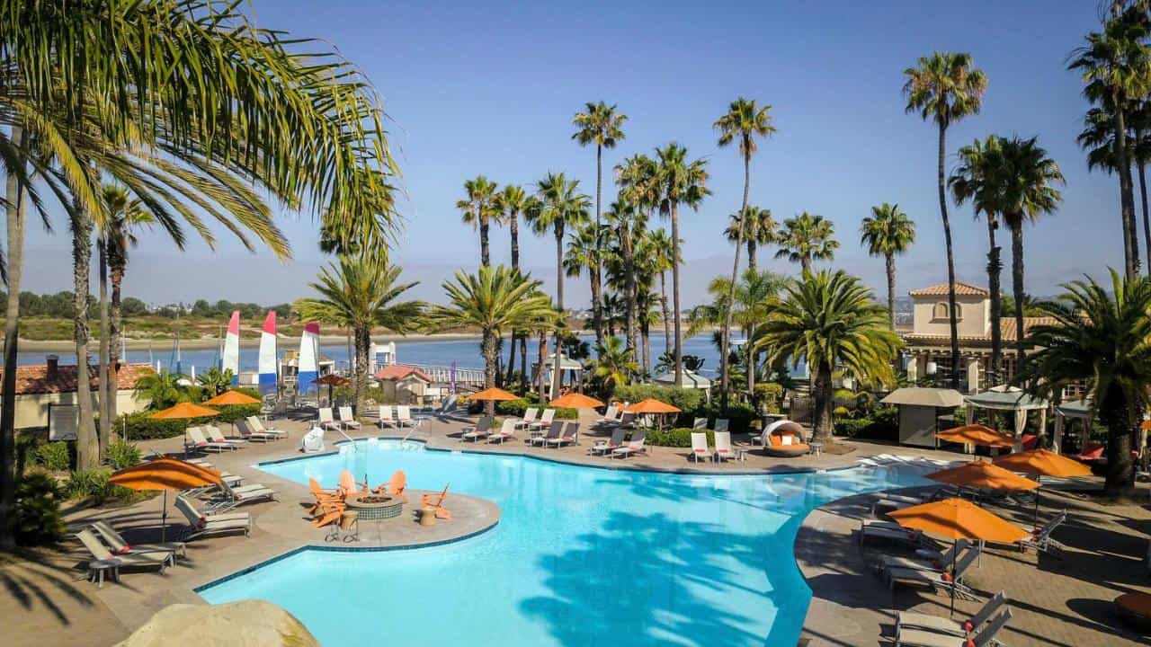 San Diego Mission Bay Resort - easily one of the coolest hotels to stay in San Diego perfect for Millennials and Gen Zs