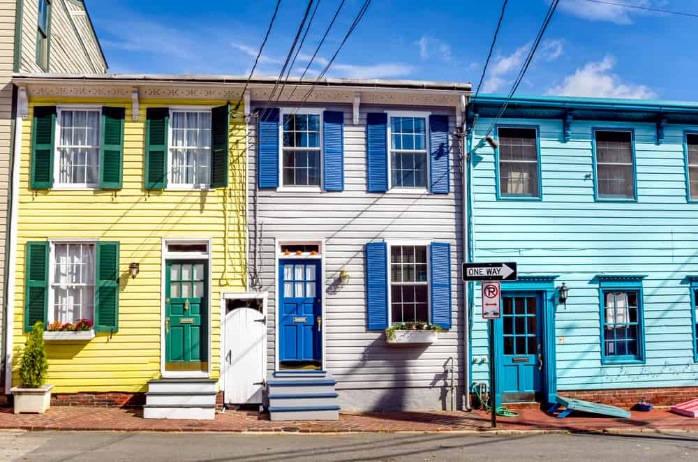Annapolis colorful houses