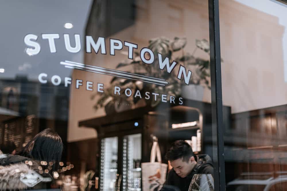 The famous Stumptown Coffee Roasters in downtown Portland