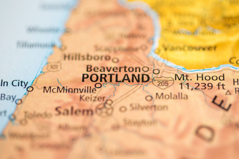 Maps of Portland Oregon