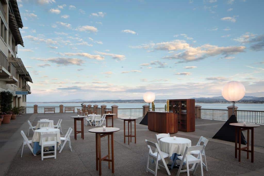 Sea front view of Monterey Plaza Hotel & Spa in Monterrey