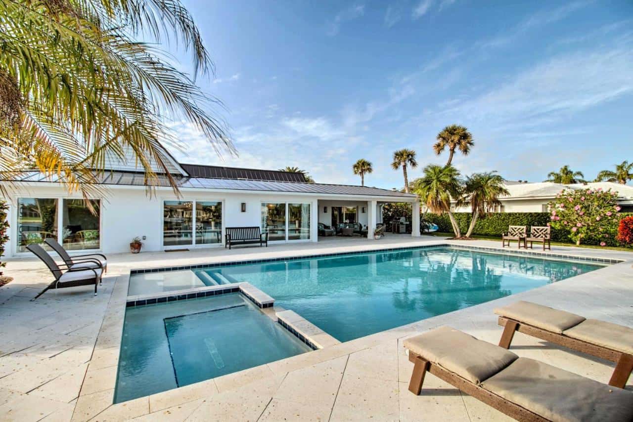 Lavish Vero Beach Escape with Pool, Hot Tub and Dock! - one of the most Instagrammable vacation homes in Vero Beach