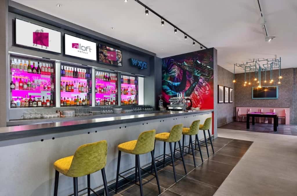 Aloft Birmingham Eastside - an Instaworthy boutique hotel with stylish and unique décor perfect for Millennials and Gen Zs