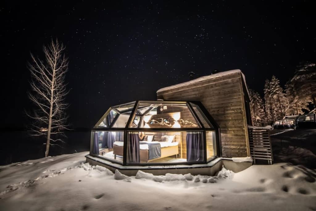 Arctic Fox Igloos - a cozy, unique and contemporary accommodation situated on the peaceful Ranuanjärvi lakeside