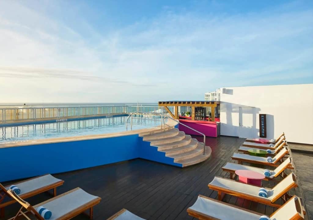 Aloft Cancun - a funky, creative and hip hotel providing guests with panoramic views of the ocean
