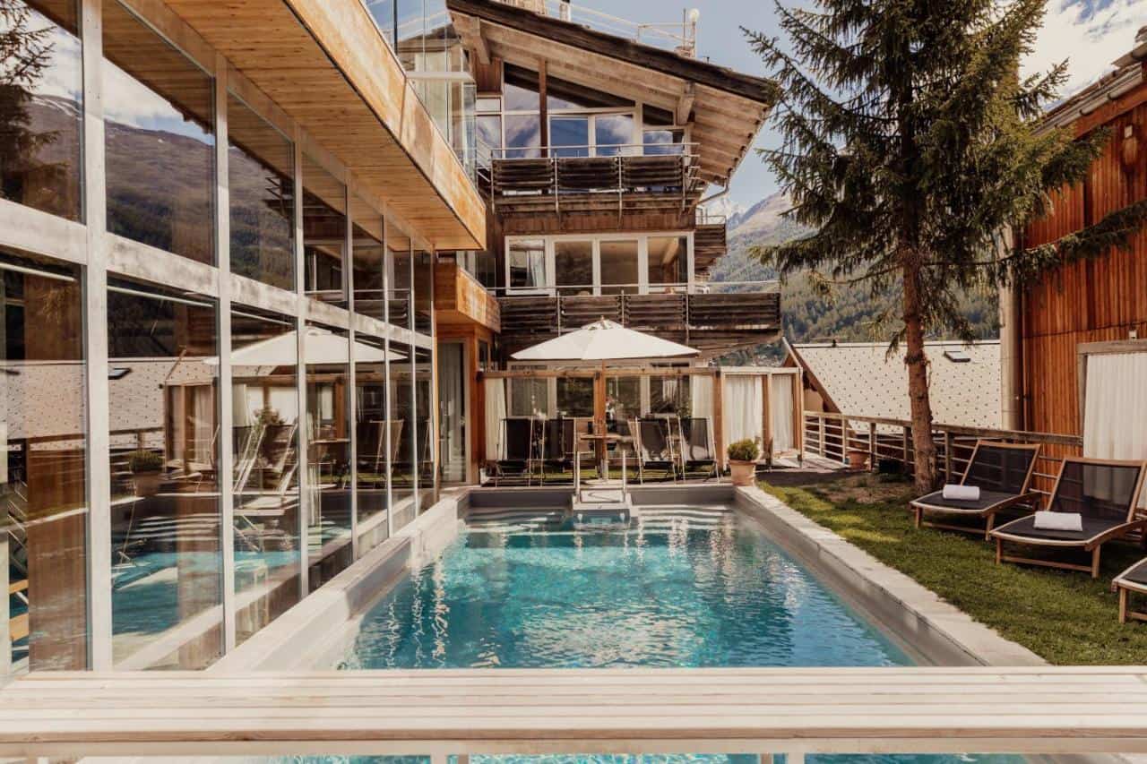 Backstage Hotel Serviced Apartments - one of the most Instagrammable hotels in Zermatt