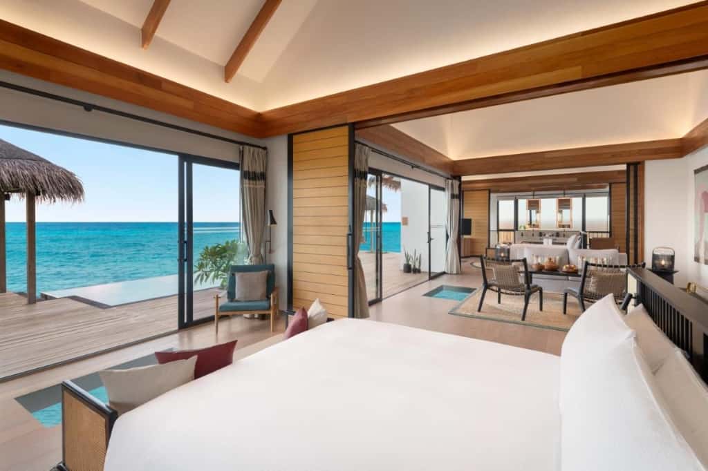Hilton Maldives Amingiri Resort & Spa - a lavish, hip and elegant resort where each villa features a private pool 