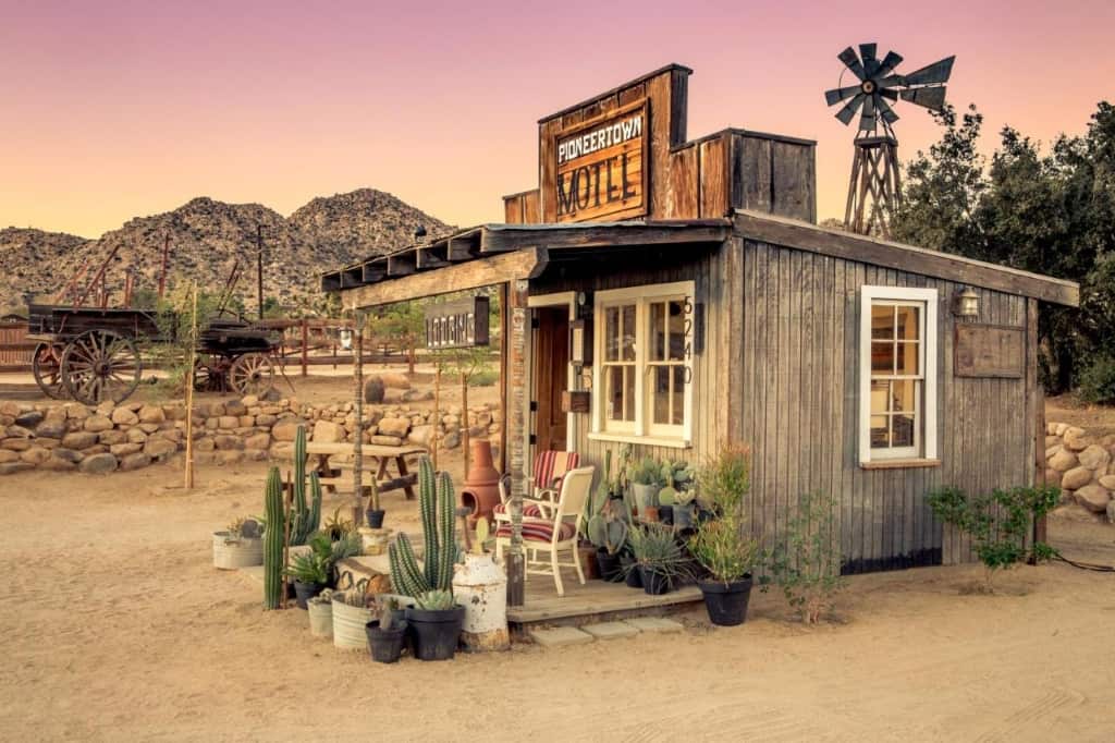 Pioneertown Motel - a themed, Western-style and upscale accommodation where guests can enjoy a variety of outdoor activities
