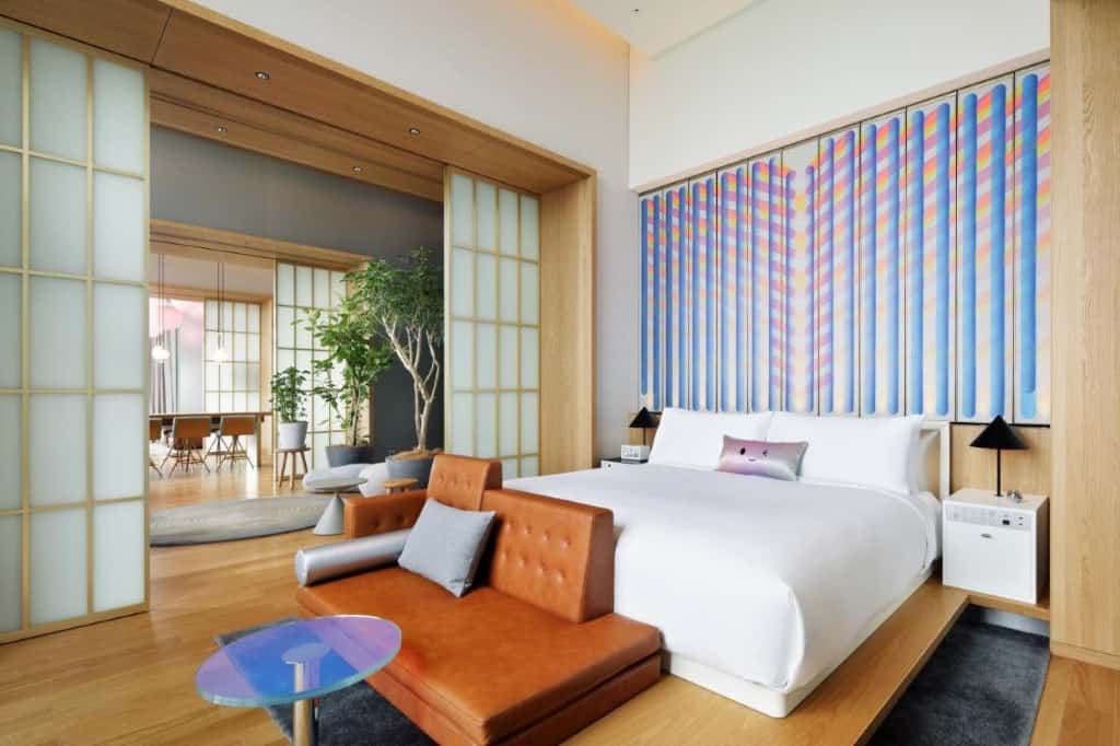 W Osaka - an upscale, contemporary and chic hotel located by an exciting nightlife scene, perfect for partying Millennials and Gen Zs
