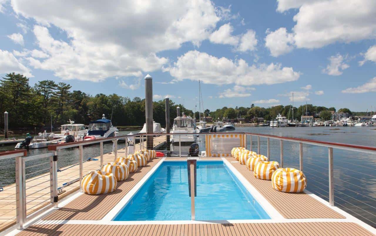 Yachtsman Lodge & Marina - a colorful, kitsch, and fun riverfront hotel to stay in Kennebunkport