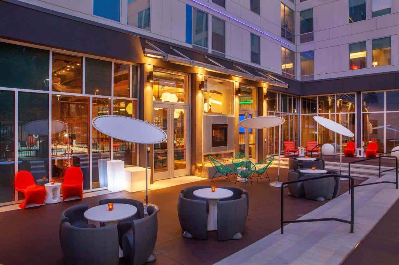 Aloft Alpharetta - a colorful, kitsch, and fun party hotel to stay in Lake Lanier2