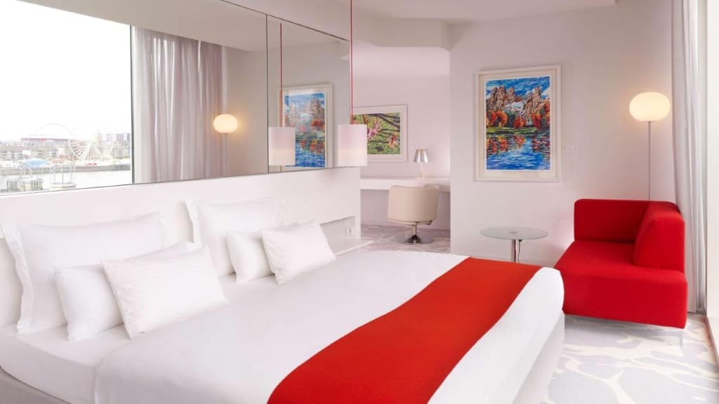 art'otel cologne, Powered by Radisson Hotels -a modern, stylish and sleek hotel with Insta-worthy views overlooking the Rhine River and city 