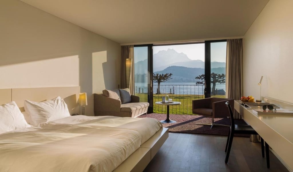 HERMITAGE Lake Lucerne - the only hotel located along the shore of the lake providing guests with a trendy, vibrant and modern stay