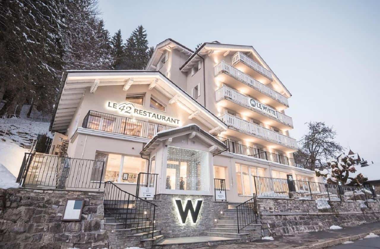 Le White - easily one of the coolest hotels to stay in Champéry