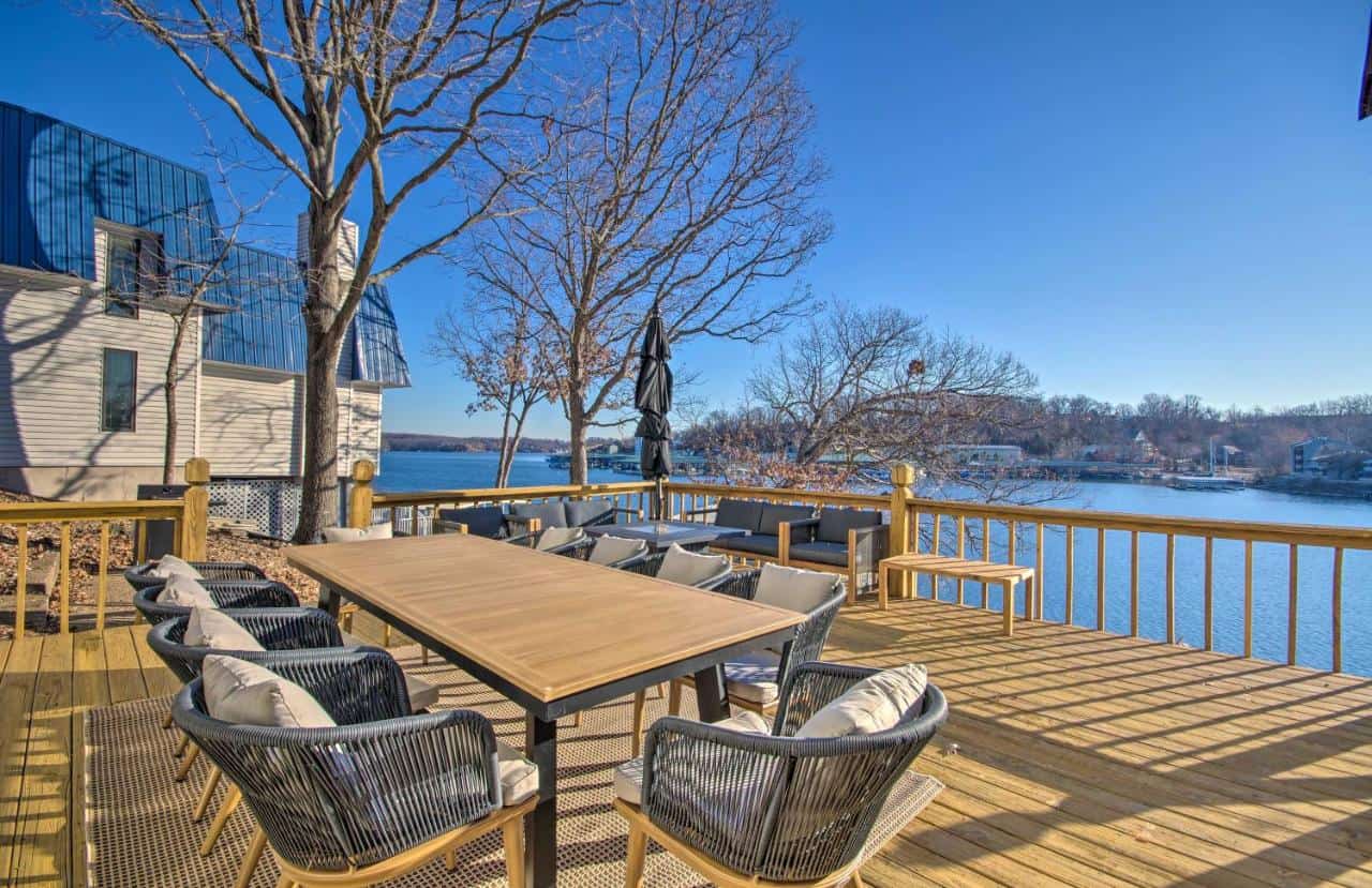 Luxury Lake Ozark Retreat with Dock and Lake View - one of the most Instagrammable vacation homes in Lake Ozark