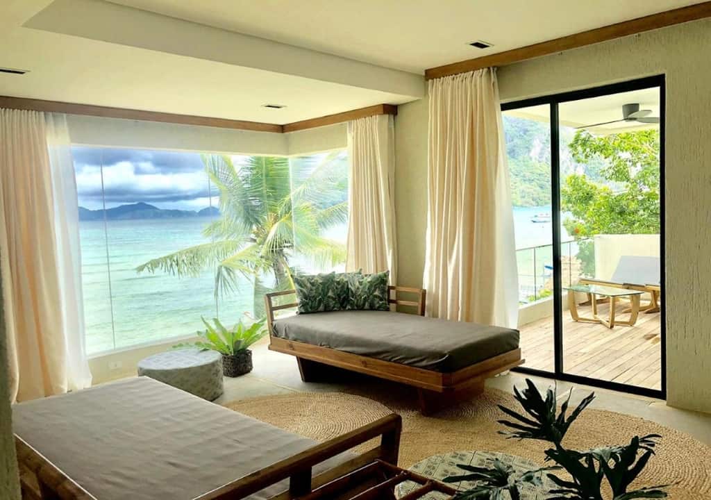 Frangipani El Nido - a rustic-chic, tranquil and spacious boutique hotel where guests can enjoy an Insta-worthy view of the famous Karst Limestones and Bacuit Bay